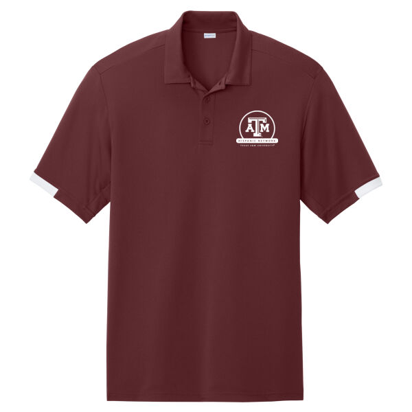 TAMHN Men's Color Block Polo Thumbnail