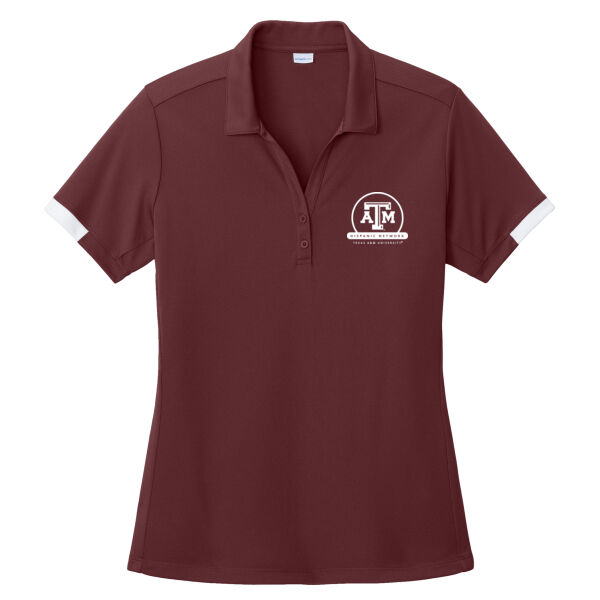 TAMHN Women's Color Block Polo Thumbnail